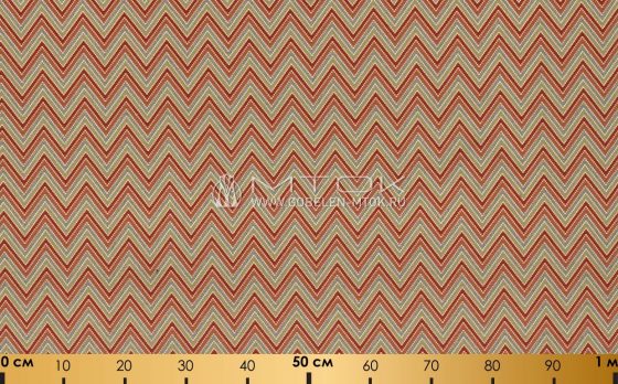 Раппорт: Ткань жаккардовая “Вектор зигзаг”