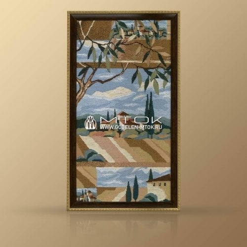 Картина из гобелена “Пейзаж с оливами”