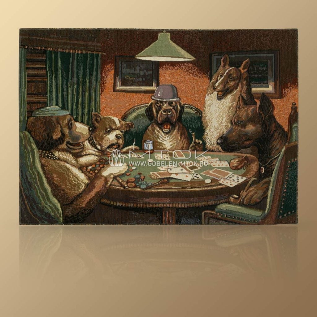 Картина из гобелена «Покер»