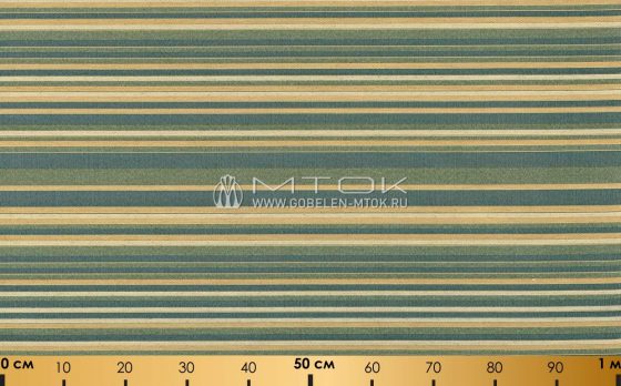 Раппорт: Ткань жаккардовая “Полоса бирюза”
