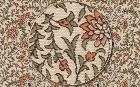Раппорт: Ткань жаккардовая “Византийский цветок”